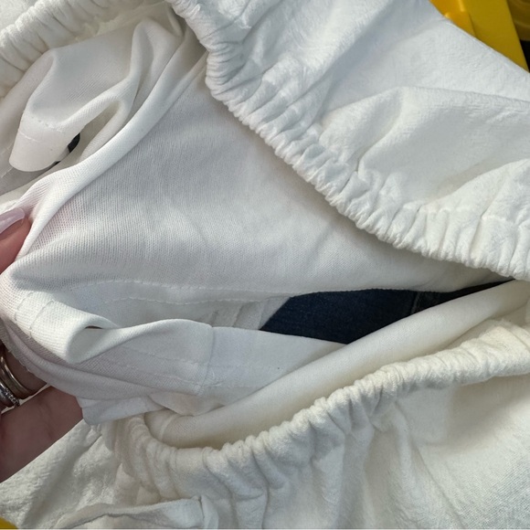 🔹5/$25🔹 SHEIN White Cotton Tie Waist Lined Shorts. High Rise. Size Small or 4 - Picture 8 of 13